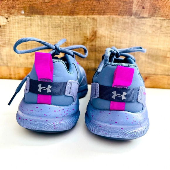 NWOT Under Armour 2022 Charged Verssert Speckle Aurora Purple Running Shoes - Picture 6 of 11